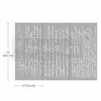 Siirtokuva 30x45 cm - Secret Letter II Redesign With Prima Decor Transfers