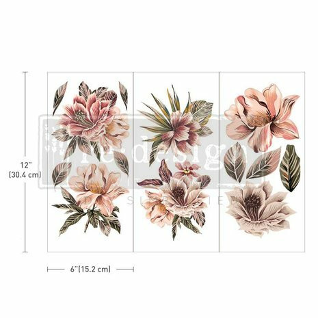 Siirtokuva 30x45 cm - Exotica Redesign With Prima Decor Transfers