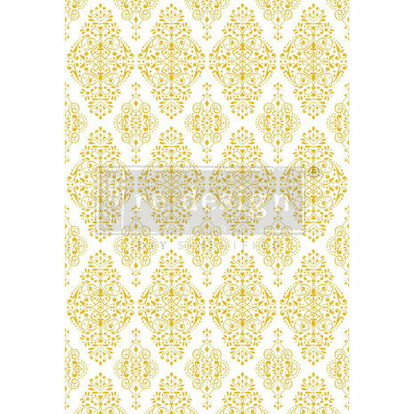 Siirtokuva  60x88 cm - Kacha Gold Damask Redesign With Prima Decor Transfers