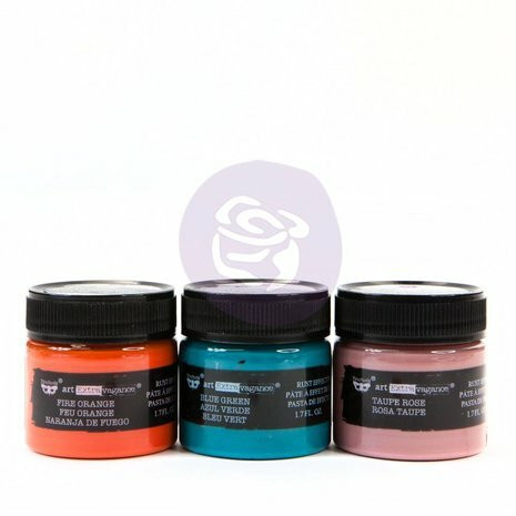 Ruostetahnasetti 3x50 ml - Art Extravagance Texture Fantasy Rust Effect Paste Anemone & Coral