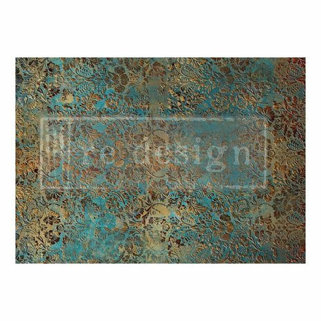 Decoupage-kuitupaperi 59x84 cm - Re-Design with Prima Aged Patina Decoupage Fiber 