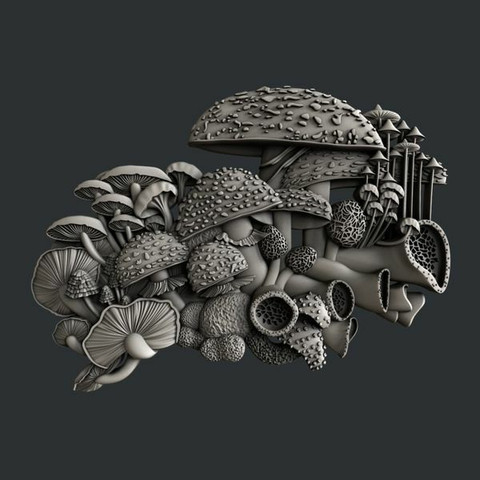 Silikonimuotti 11x15 cm - Mushroom Bloom 1 Zuri