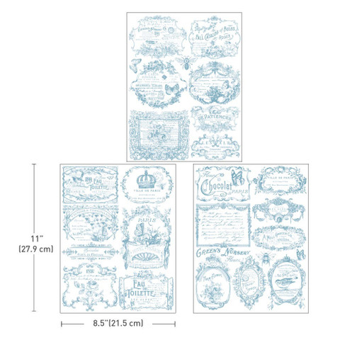 Siirtokuva 27x60 cm - Vintage Labels I Re-Design with Prima Middy Decor Transfer