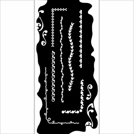 Sabluuna 20x25 cm - Stamperia Thick Stencil Borders 