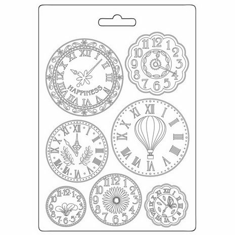 Muotti 15x21 cm - Stamperia Soft Mould Clocks 