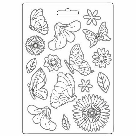 Muotti 15x21 cm - Stamperia Soft Mould Butterfly 