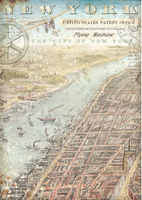 Decoupage-paperi A4 - Stamperia Rice Paper New York