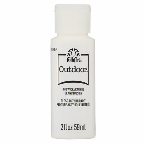 Ulkomaali valkoinen - FolkArt Outdoor - Wicker White 59 ml