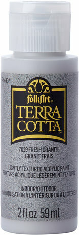 Tekstuurimaali harmaa - FolkArt Terra Cotta - Fresh Granite 59 ml