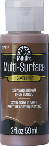 Monikäyttömaali ruskea - FolkArt Multi-Surface Satin Bark Brown 59 ml