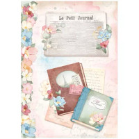 Decoupage-paperi A4 - Stamperia Le Petit Journal Rice Paper