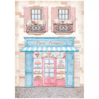 Decoupage-paperi A4 - Stamperia Patisserie Rice Paper