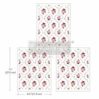 Siirtokuva 27x60 cm - Re-Design with Prima Middy Transfers Blush Bouquet