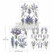 Siirtokuva 27x60 cm - Re-Design with Prima Middy Transfers Lavender Bunch
