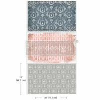 Kuitupaperi 49x76 cm x 3 kpl - Delicate Charm Re-Design with Prima Tissue Paper Pack 