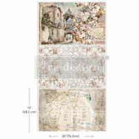 Kuitupaperi 49x76 cm x 3 kpl - Old World Charm Re-Design with Prima Tissue Paper Pack 
