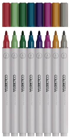 Maalikynät 8 kpl - 3 mm Colorista Paint Marker Decorative Metallics