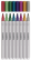 Maalikynät 8 kpl - 3 mm Colorista Paint Marker Decorative Metallics