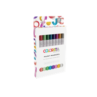 Maalikynät 8 kpl - 3 mm Colorista Paint Marker Decorative Metallics