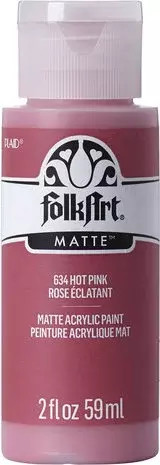 Matta akryylimaali pinkki - FolkArt Matte - Hot Pink 59 ml