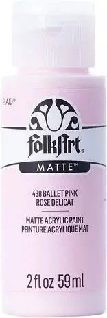 Matta akryylimaali vaaleanpunainen - FolkArt Matte - Ballet Pink 59 ml