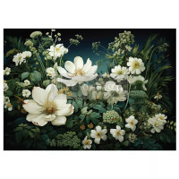 Decoupage-kuitupaperi 59x84 cm - Re-Design Decoupage Fiber Contrast of Night and Petal