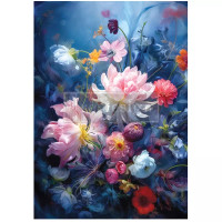 Decoupage-kuitupaperi 59x84 cm - Re-Design Decoupage Fiber Enchanted Garden