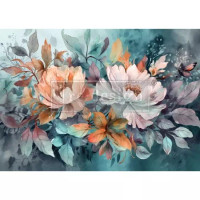 Decoupage-kuitupaperi 59x84 cm - Re-Design Decoupage Fiber Floral Dream