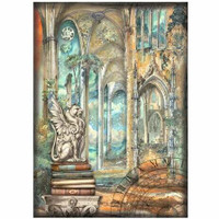 Riisipaperi A4 - Stamperia Rice Paper Dragon