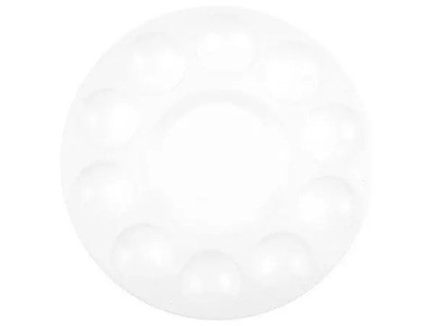 Väripaletti 17 cm - Kangaro Palette Plastic White