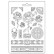 Koristemuotti 21x29 cm - Mechanical Rose and Borders Stamperia Soft Mould
