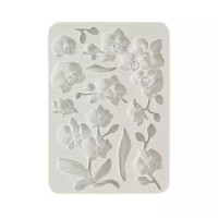 Silikonimuotti 15x21 cm - Orchids Stamperia Silicon Mould