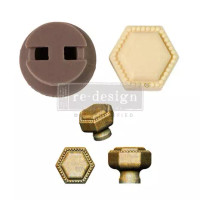 Nuppimuotti 3,3x3,8 cm - Cece Imperial Pearl Re-Design with Prima Knob Mould 