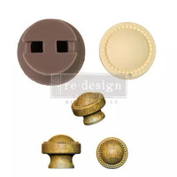 Nuppimuotti 3,3x3,8 cm - Cece Pearl Inlay Re-Design with Prima Knob Mould 