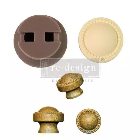 Nuppimuotti 3,3x3,8 cm - Cece Pearl Inlay Re-Design with Prima Knob Mould 