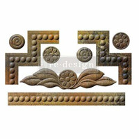 Koristemuotti 12x20 cm - Annie Sloan Swedish Posy Re-Design with Prima Decor Mould 