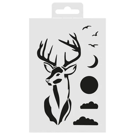Sabluuna 10x15 cm - Aladine Stencil Deer