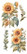 Siirtokuva 30x60 cm - Papers For You Decor Transfers Sunflowers 4 pcs