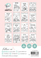 Värityskirja 14x10 cm, Creative Craftlab Friendz Cozy & Cute Coloring Book Cozy Friendz