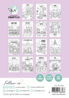 Värityskirja 14x10 cm, Creative Craftlab Friendz Cozy & Cute Coloring Book Friendz Cuties