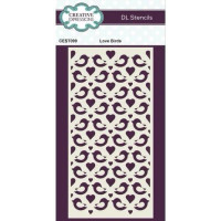 Sabluuna 10x20 cm - Creative Expressions Stencil DL Love Birds