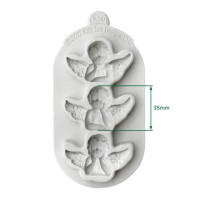Silikonimuotti - Katy Sue Designs Cosmic Shimmer Silicone Mould Cherub Trio
