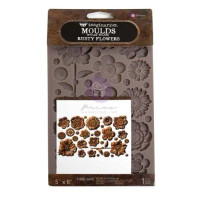 Koristemuotti 12x20 cm - Re-Design Finnabair Decor Moulds Rusty Flowers