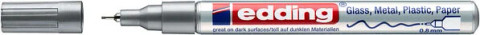 Maalikynä hopea 0,8 mm, edding e-780 Gloss Paint Marker Silver