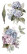 Siirtokuva 30x60 cm - Papers For You Decor Transfers Hydrangeas 4 pcs