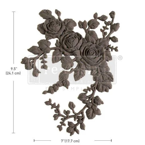 Huonekalukoriste 17x24 cm - Re-Design Decor Poly Velvet Cascade Right