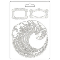 Koristemuotti 15x21 cm - Stamperia Silent Sea Soft Mould Wave