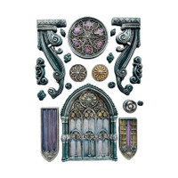 Koristemuotti 15x21 cm - Stamperia Master of Magic Silicon Mould Architecture Elements