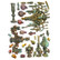Koristemuotti 15x21 cm - Stamperia Masquerade Silicon Mould Candle Holders