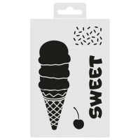 Sabluuna 10x15 cm - Aladine Stencil Ice-Cream
